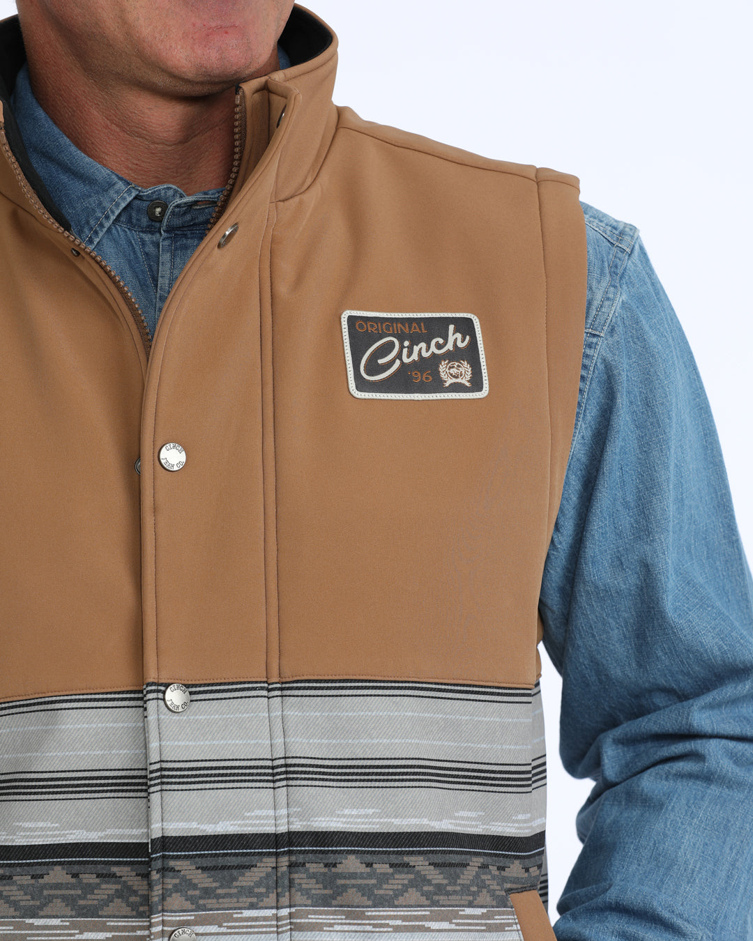 MWV1950001 Men's Southwest Stripe Bonded Vest Cinch