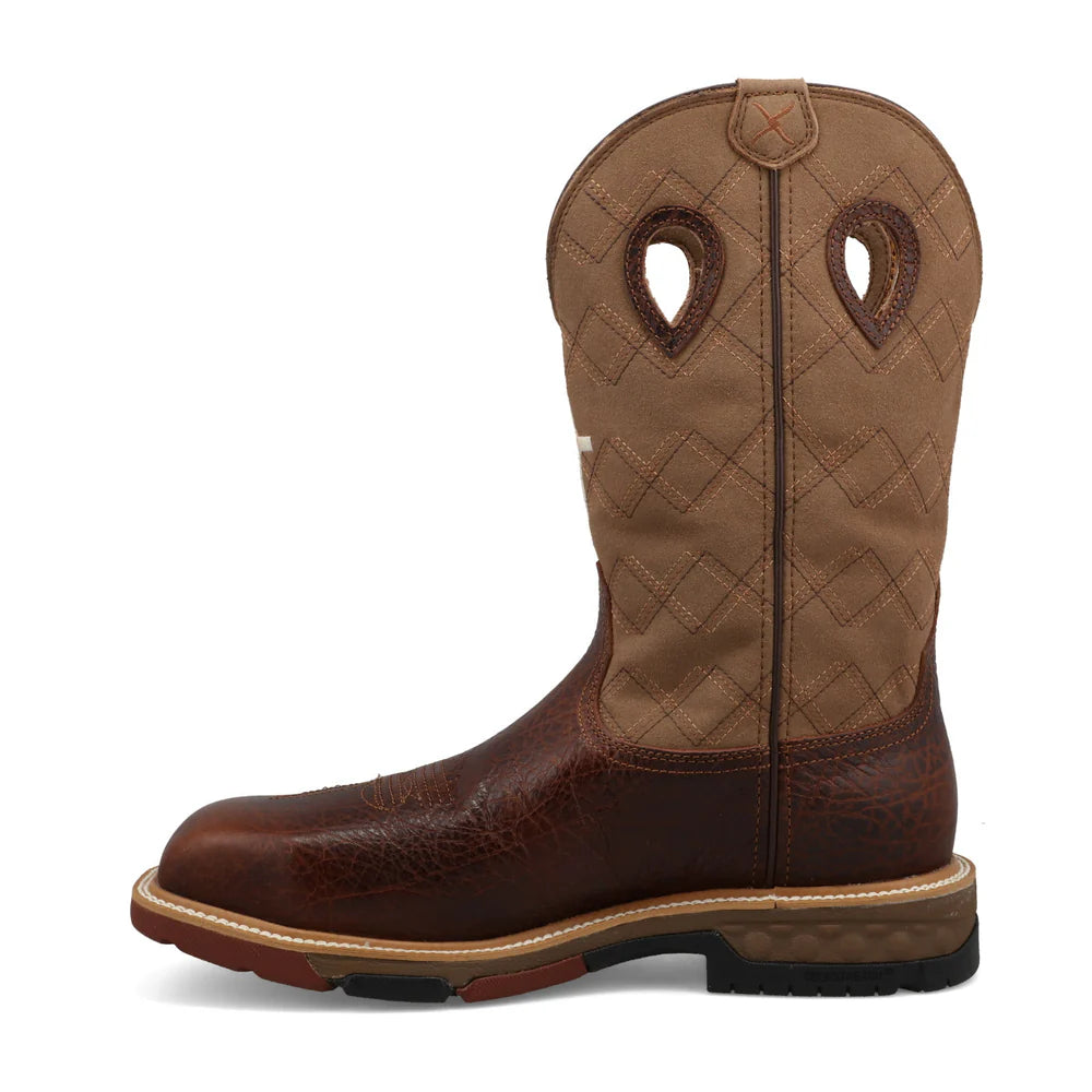 TWISTED X MEN'S 12" WESTERN NANO TOE WORK BOOT MXBNW12