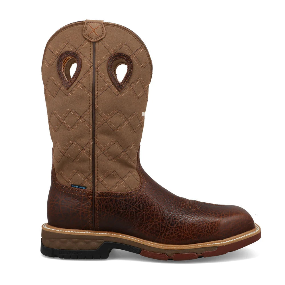 TWISTED X MEN'S 12" WESTERN NANO TOE WORK BOOT MXBNW12