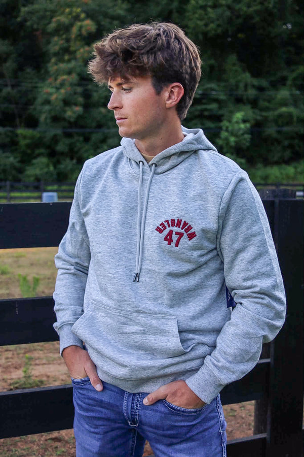 Wrangler® Western Hoodie - Regular Fit - Grey 112379562