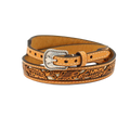 Twister Floral Tooled Leather Hatband 0275205