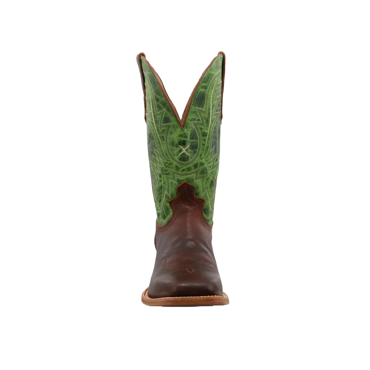 Twisted X Men's 12 Inch Rancher Sequoia & Cactus Square Toe Boots MRAL030