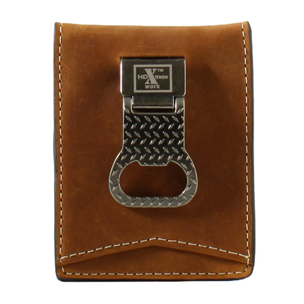 Nocona HDX® Men's Bifold Money Clip Brown Leather Wallet N6310944