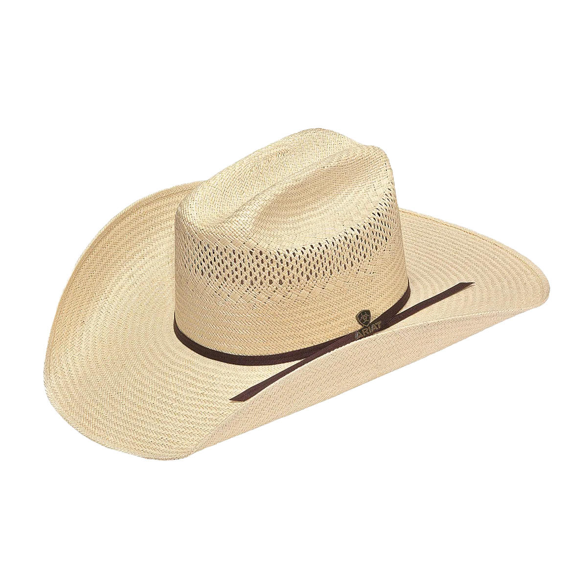 Ariat 10X Shantung Natural Straw 4 1/4" Brim Western Hat A73110
