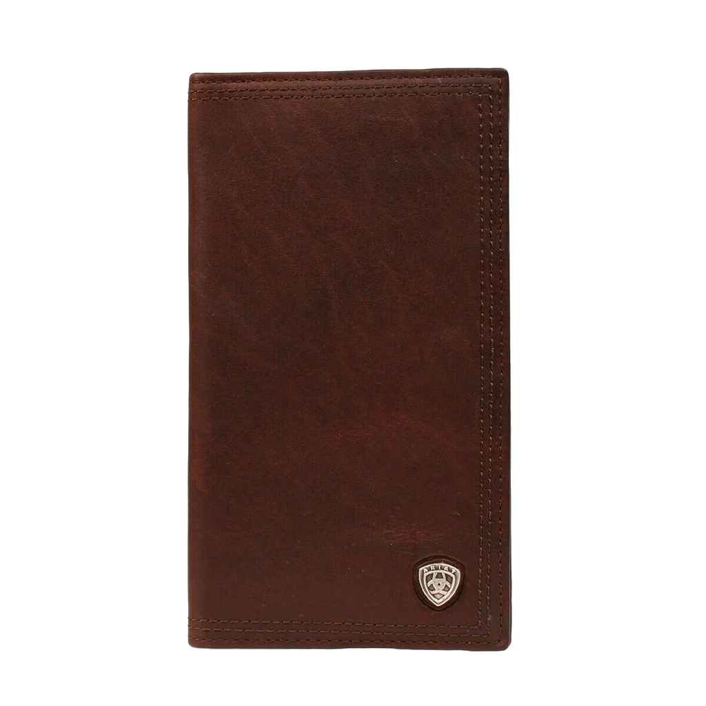 Ariat Dark Copper Bi-fold Rodeo Wallet w/ Small Shield Logo A35118283