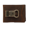 Ariat® Men's Rowdy Brown Bi-Fold Wallet With Money Clip A35119282