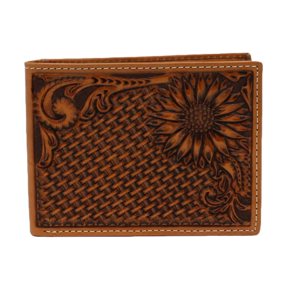 Nocona Men's Sunflower Bifold Western Leather Wallet N500012008