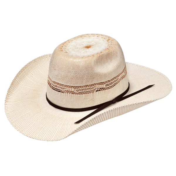Ariat Youth Bangora Ivory and Tan Straw Hat A73212