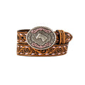 N4443230 Nocona Infant Girl 3/4 Inch Scrolling Design Western Belt