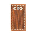 Men's Nocona Rodeo Style Basket Weave Leather Tooling Wallet N500044708