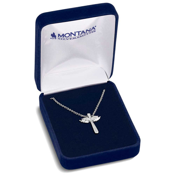 NC6125 Wings of Faith Cross Necklace