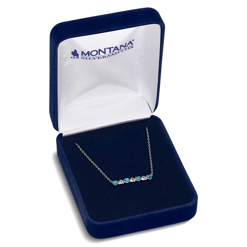 NC6227 Alternating Hearts Necklace
