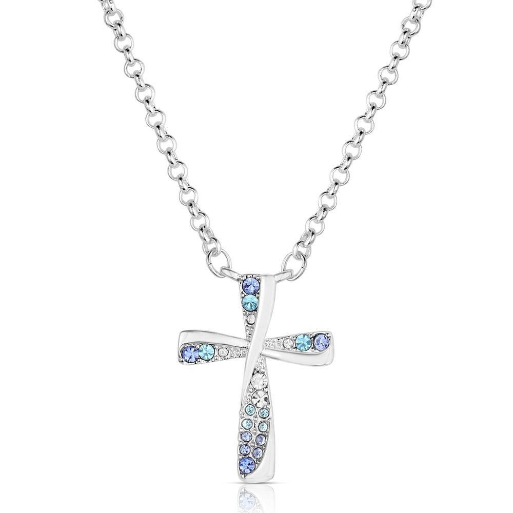 NC6534 Faith in Lights Cross Necklace