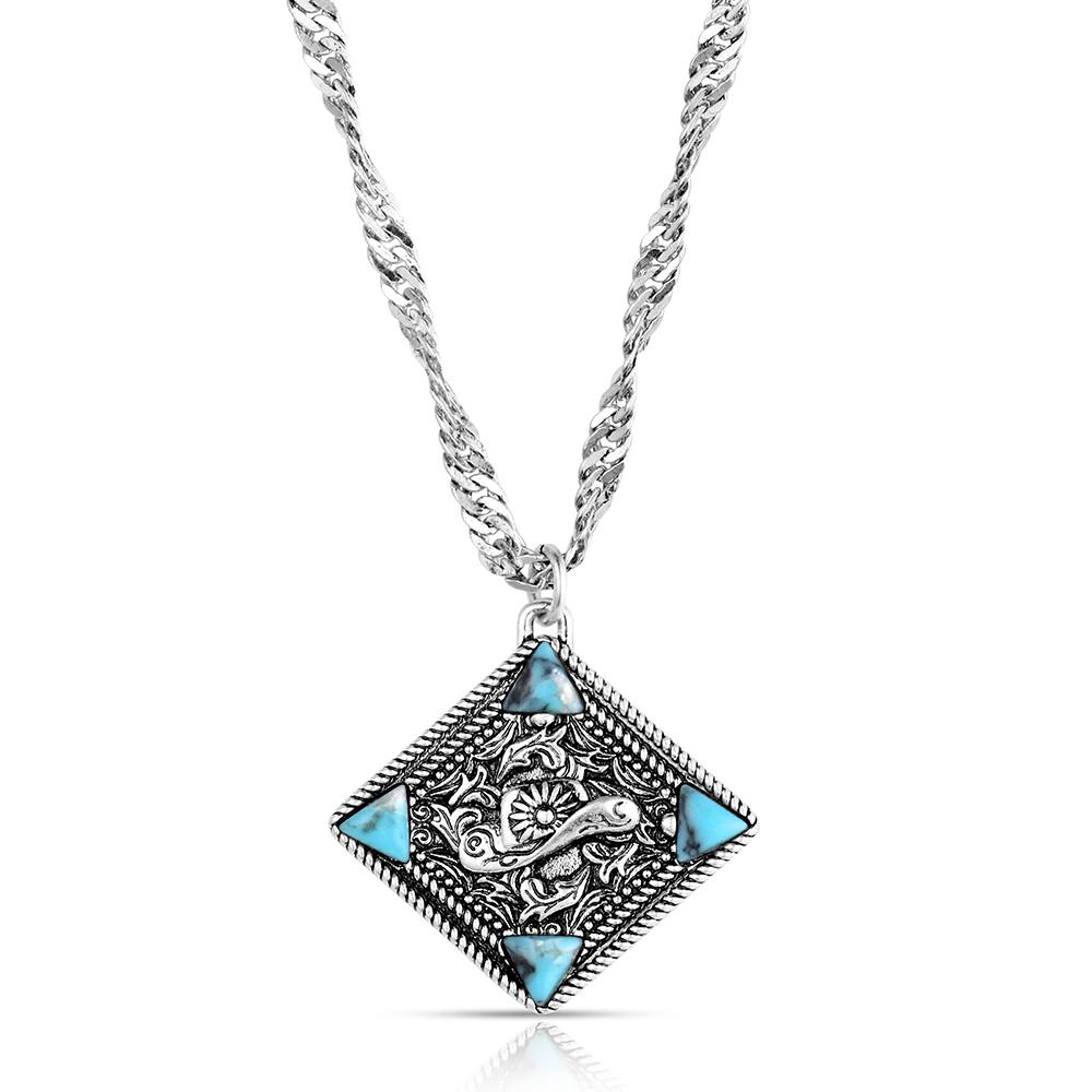 NC6436 Bluebell Charm Turquoise Necklace