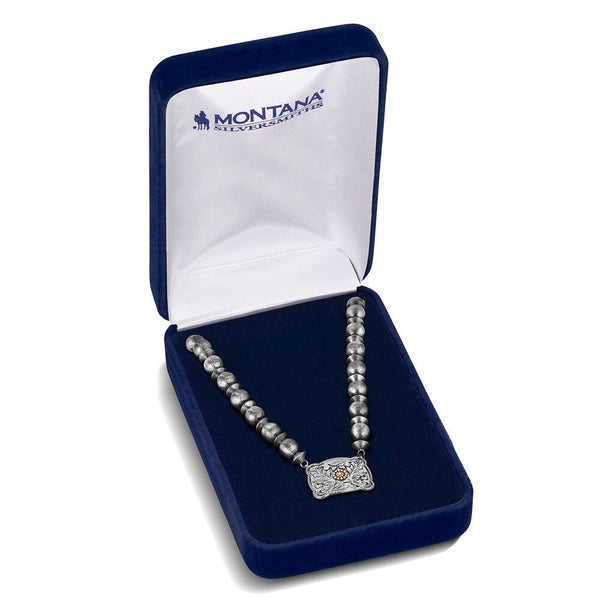 Cowgirl Pearls Buckle Necklace NC6608
