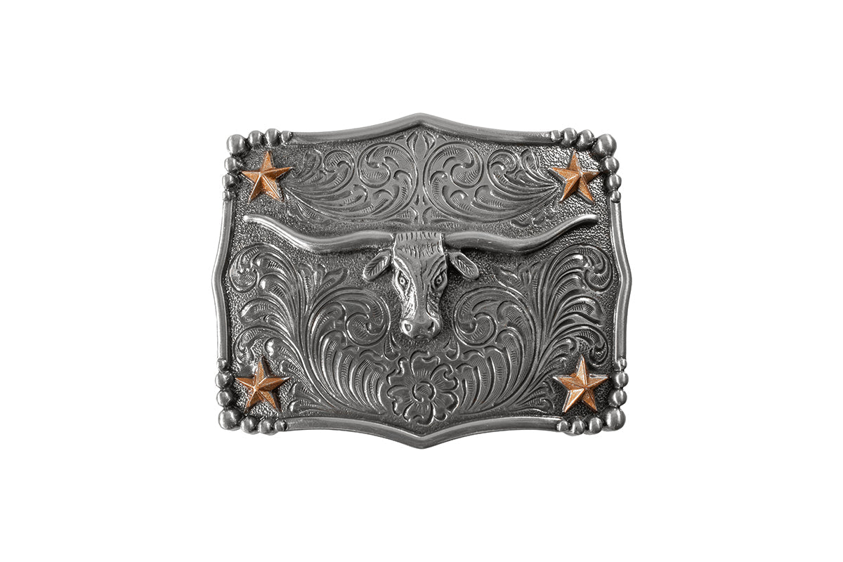 NOCONA SCALLOPED LONGHORN BUCKLE 37970