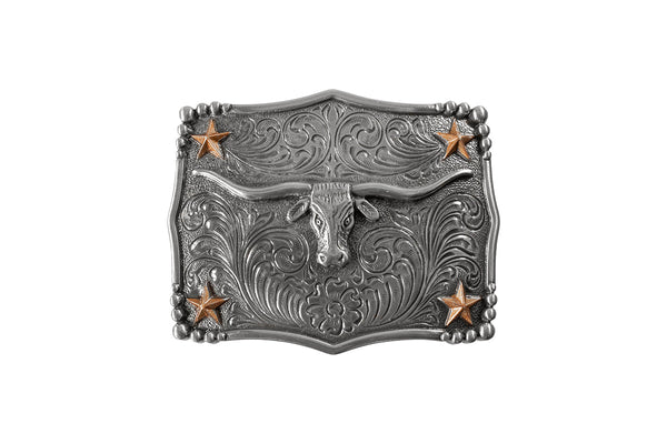 NOCONA SCALLOPED LONGHORN BUCKLE 37970