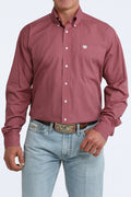 CINCH PINK GEOMETRIC PRINT - MENS SHIRT - MTW1106098