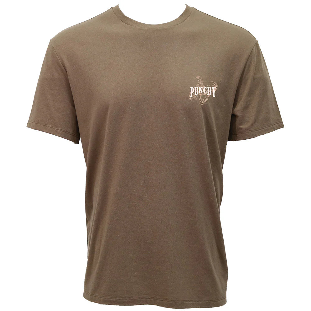 HOOEY PUNCHY RODEO T-SHRIT PT2602BR-Y