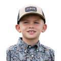 Cinch Youth Boy's Brown Logo Patch Trucker Cap MCC0606043