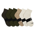 Twisted X Men's 6 Pack Basic Olive HC Quarter Socks TXMS538760C
