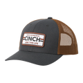 Cinch Men's Charcoal & Brown Logo Patch Trucker Cap MCC0660652
