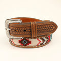 ARIAT A1033297 MENS RED AZTEC BELT