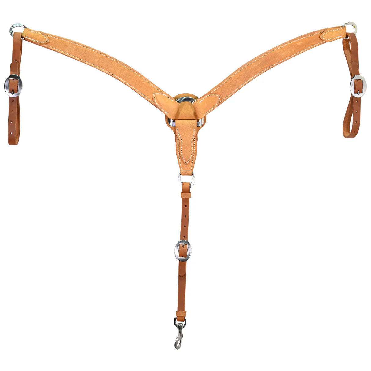 Berlin Custom Leather 2" Golden Oiled Roughout Breast Collar