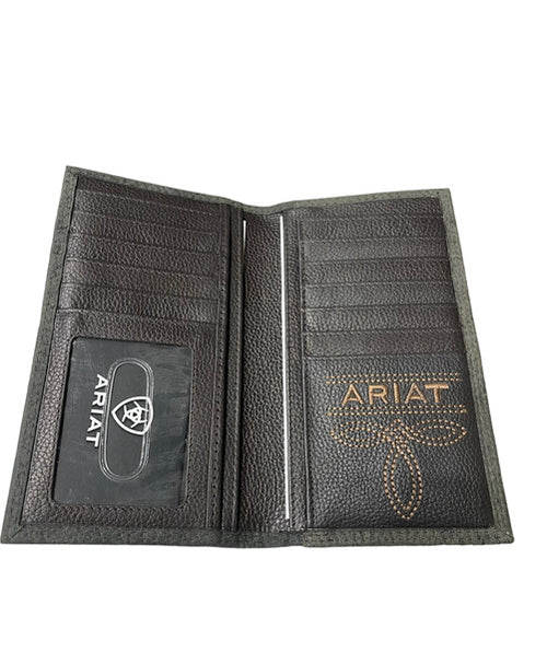 ARIAT RODEO BULLHIDE BLACK EMBROIDE - ACCESSORIES WALLET - A3556201