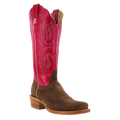 R.WATSON LADIES BROWN ROUGHOUT BOOTS RWL8416
