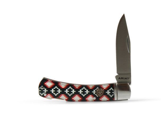 ARIAT RED WHITE AZTEC  KNIVES A710011297