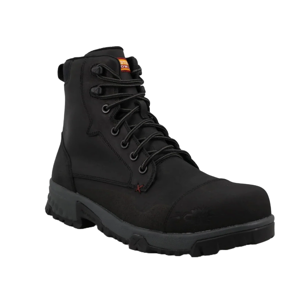 Twisted X Men's 6" Nano Toe Black Lace Up Work Boots MXCN005