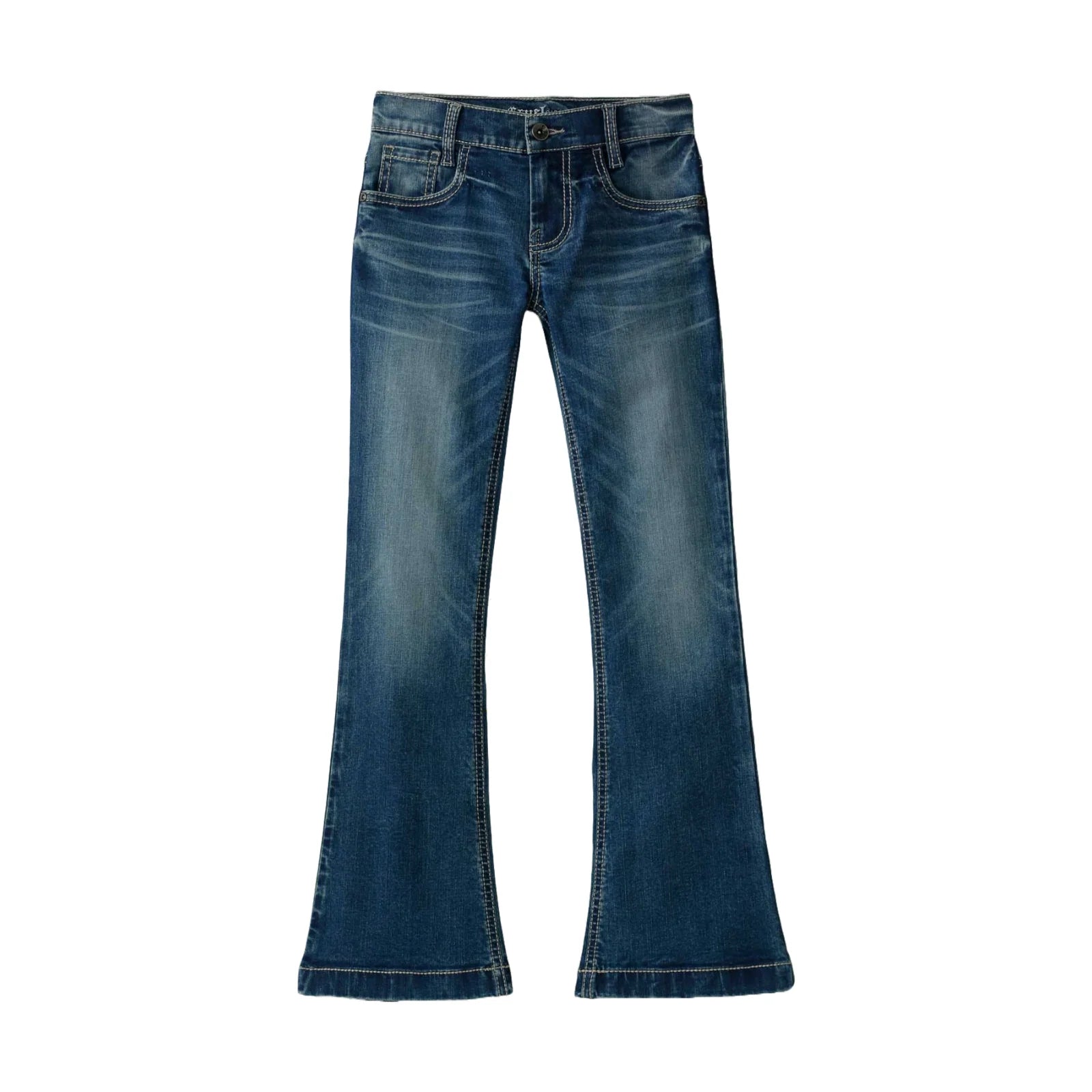 Girl's Violet Medium Stone Wash Denim Jeans CB23061007