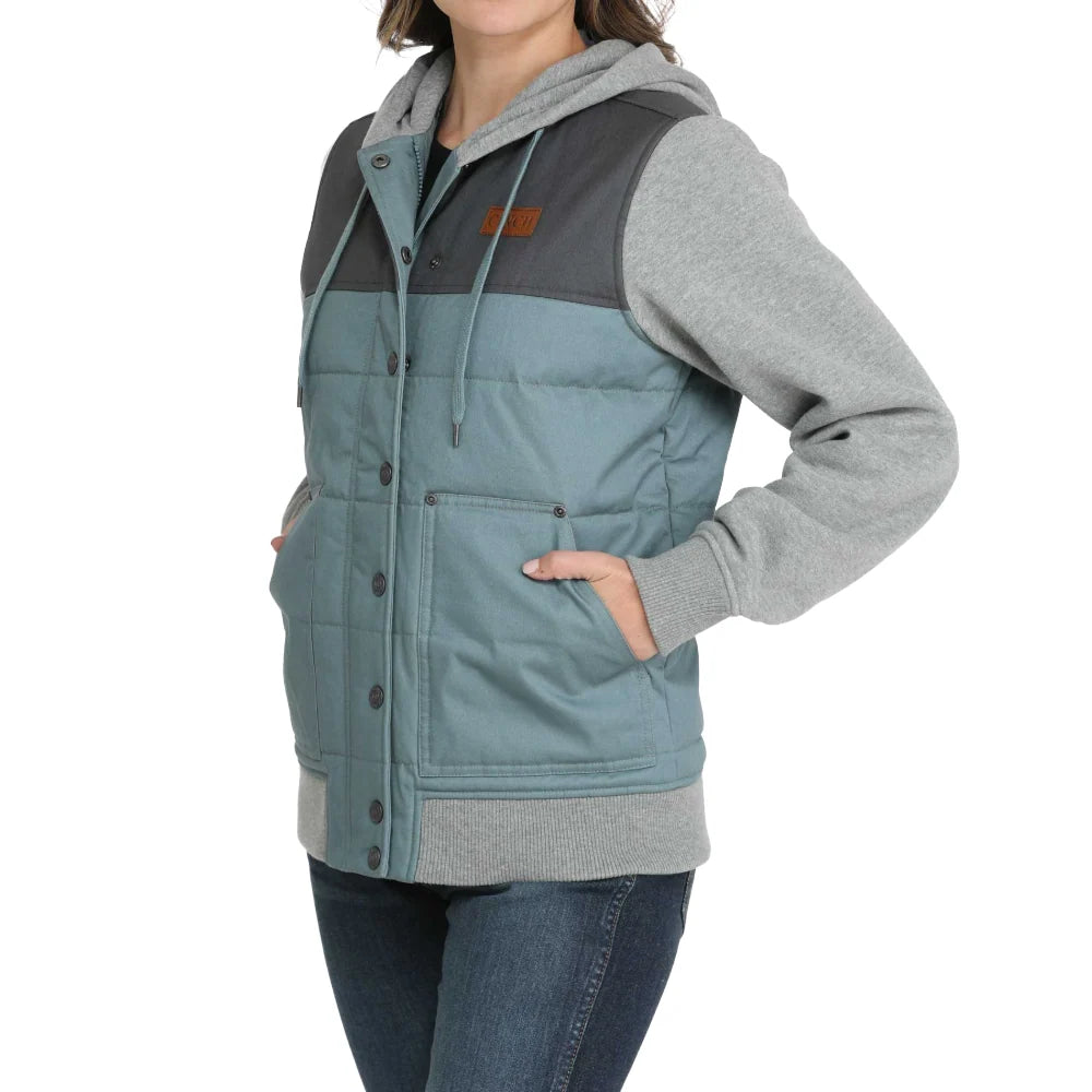 Cinch Ladies Blue Insulated Hoodie Jacket MAJ9862003