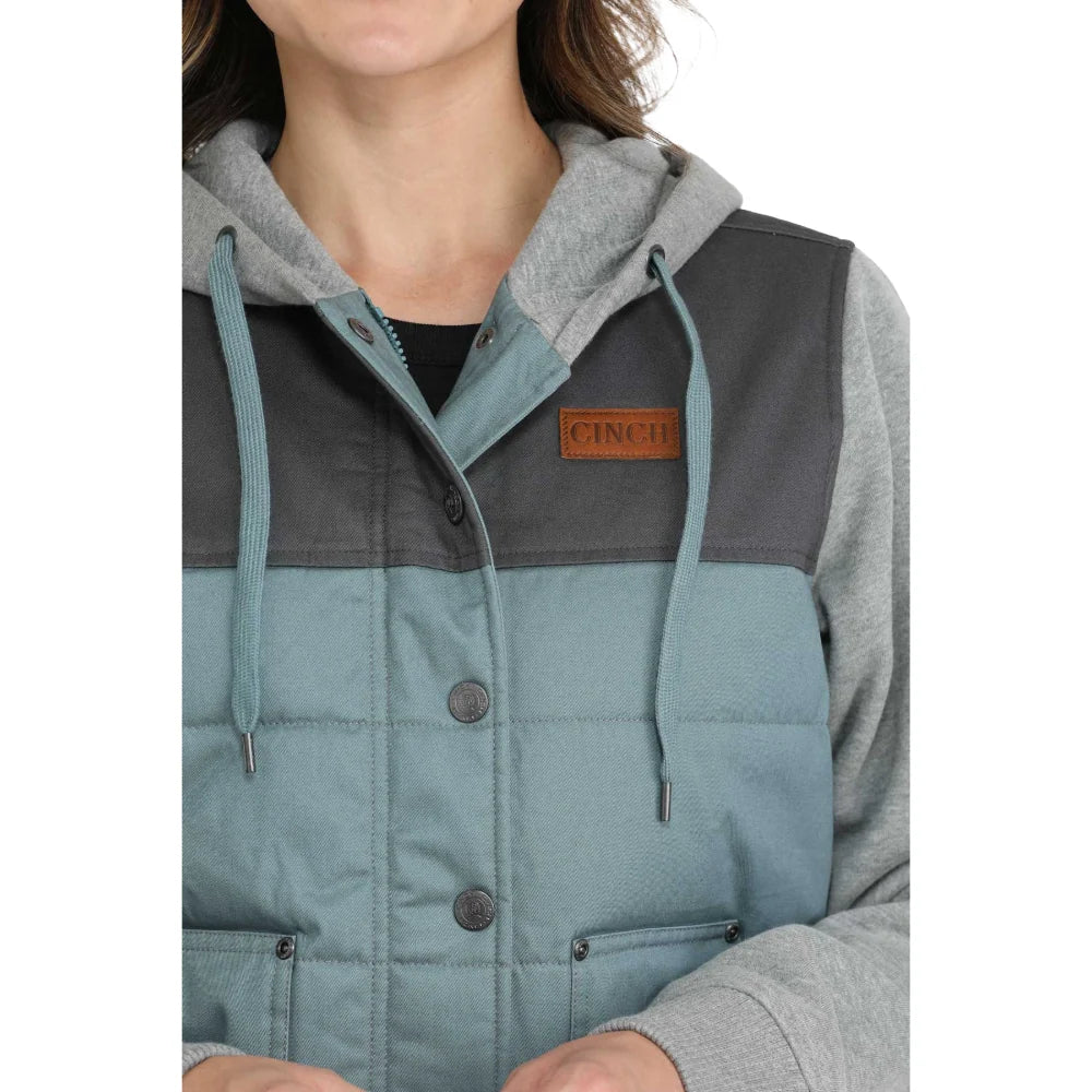 Cinch Ladies Blue Insulated Hoodie Jacket MAJ9862003