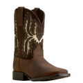Ariat Youth Driftwood Earth Wide Square Toe Western Boot 10080273