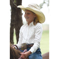 Cruel Girl's Youth White Button Down Shirt CTW3120004