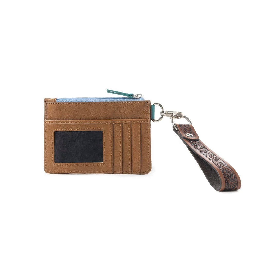Pride Of Prickly Pears Credit Card Holder In Dark Brown S-11869