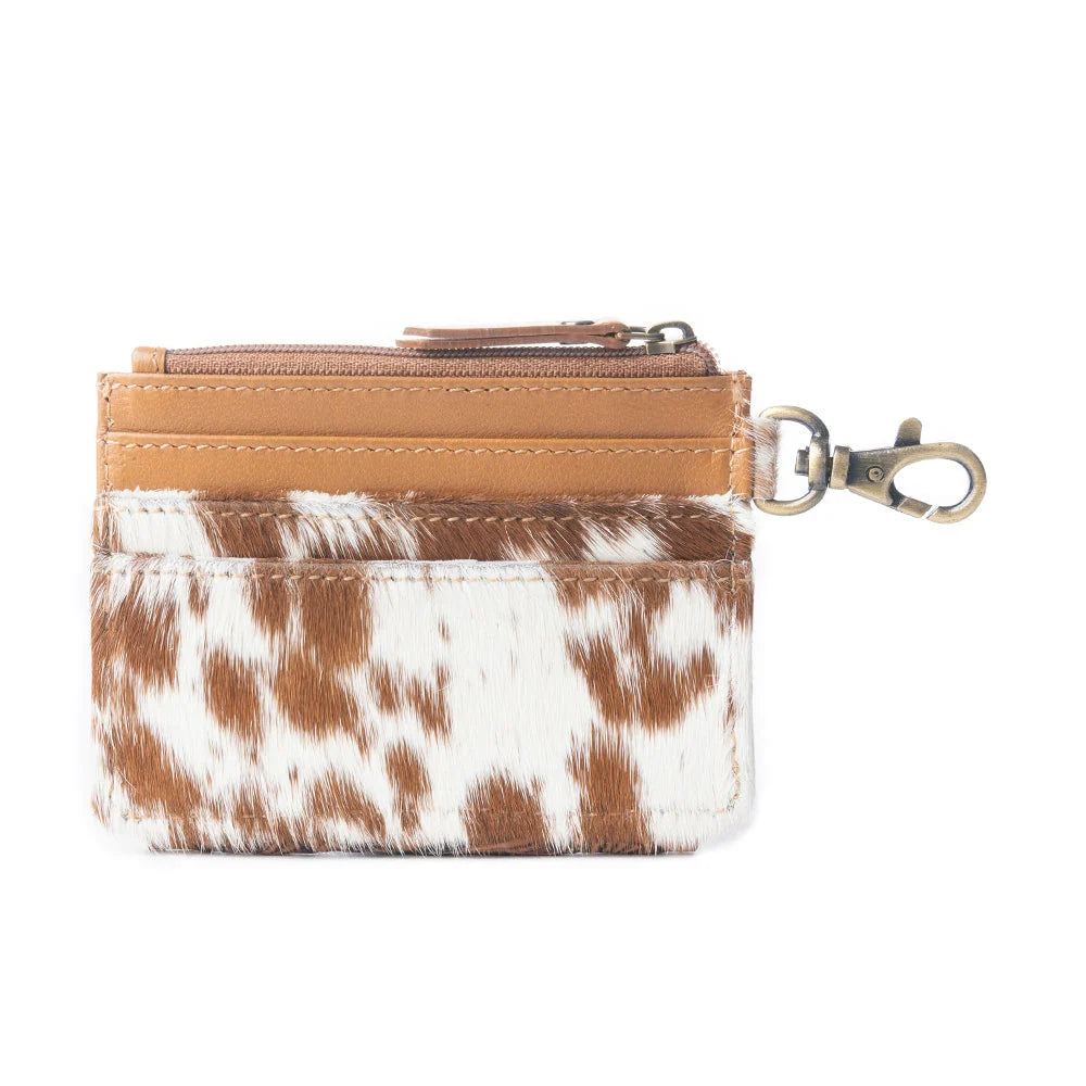 Wildflowers Of The Prairie Credit Card Holder In Brown S-12267