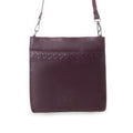 Myra Zidana Mirelle Woven Veg Tanned Leather Sling Bag In Mulberry Shine S-12388