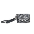 S-13918 MYRA ELISE HANDTOOLED LEATHER WALLET IN DARK MIST