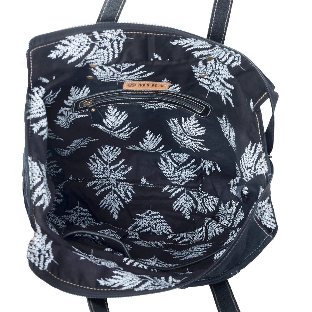 S-14306 MYRA DESERT TRAIL TOTE BAG IN MIDNIGHT COAL
