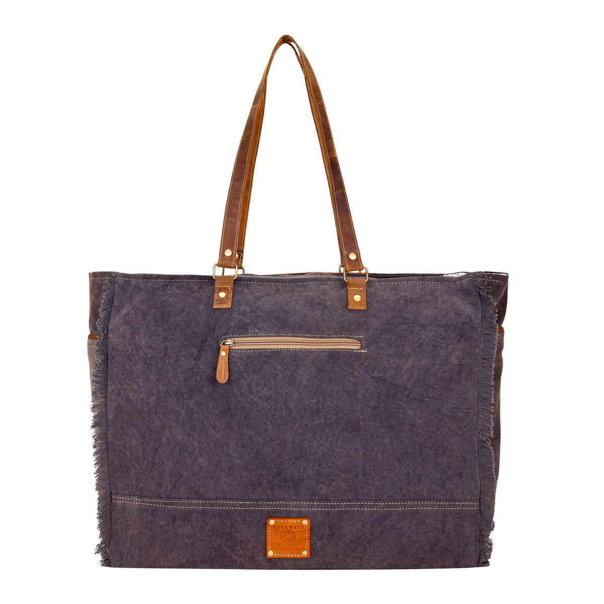 Penstemon Weekender Bag For Women In Olive With Hair On And Leather S-15073
