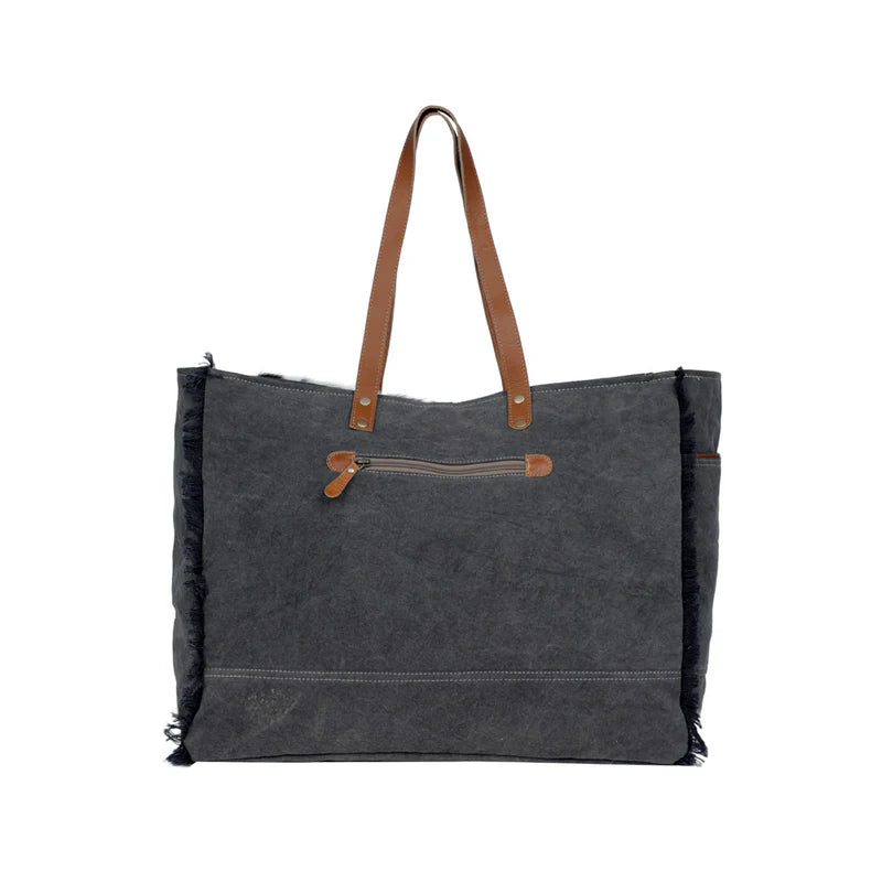 S-3332 MATTY AFFAIR CANVAS & HAIRON BAG