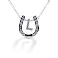 Kelly Herd Horseshoe Initial Necklace KHIHSN