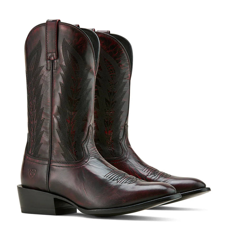 ARIAT WILLIE BLACK CHERRY COWBOY BOOT 10061141
