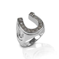 Kelly Herd Men's Horseshoe Ring - Sterling Silver SR1090
