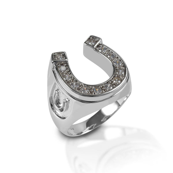 Kelly Herd Men's Horseshoe Ring - Sterling Silver SR1090