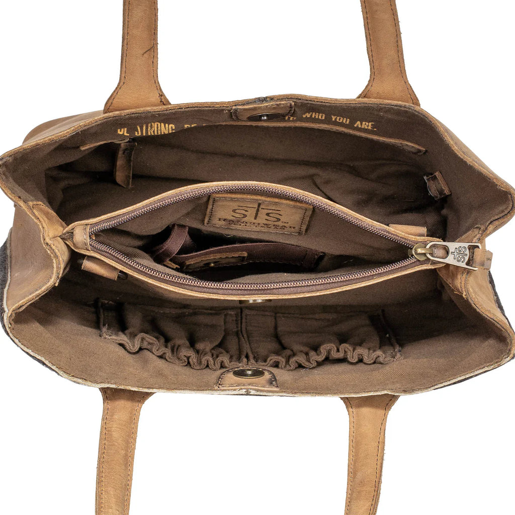 STS33217 COWHIDE JOSIE SATCHEL