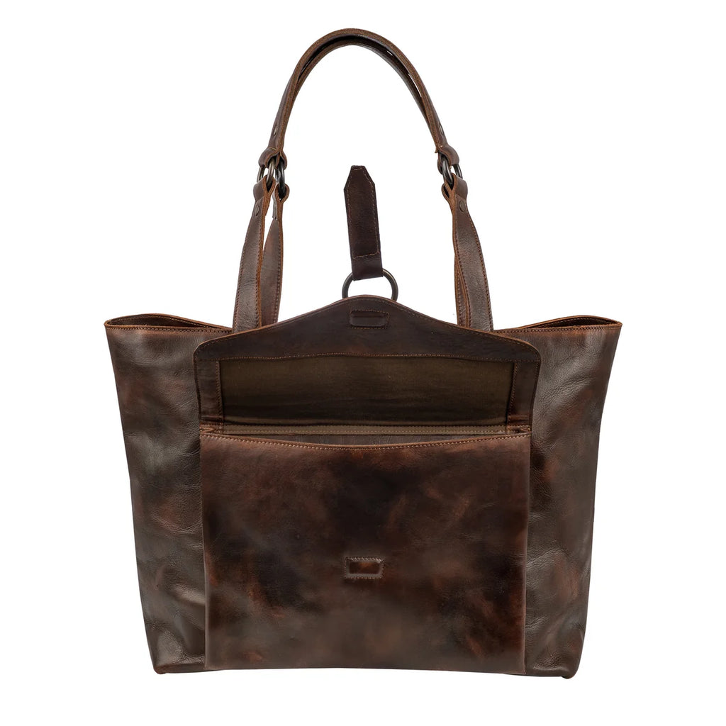 STS Ranchwear BANDERA CHOCOLATE CARRY-ALL TOTE STS34011